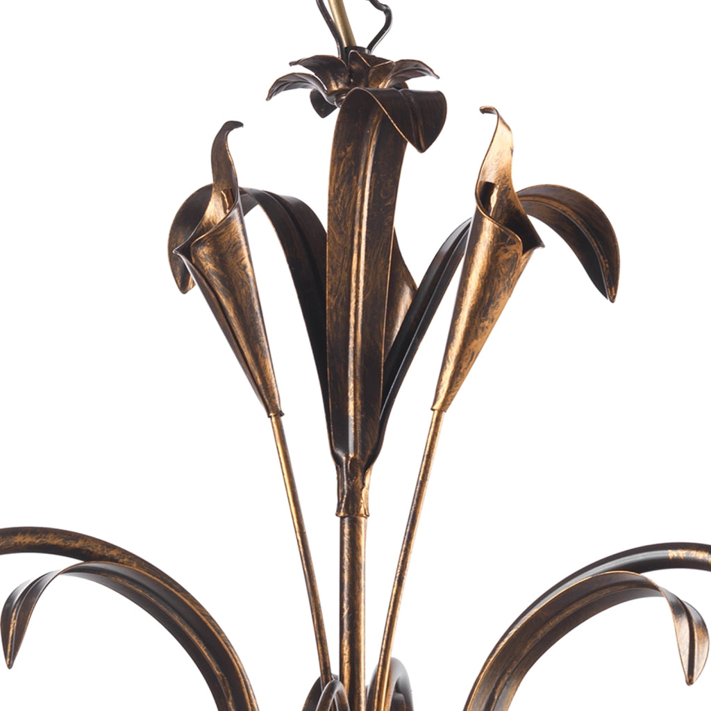 Lampadario 3 luci Lucrezia Bronzo