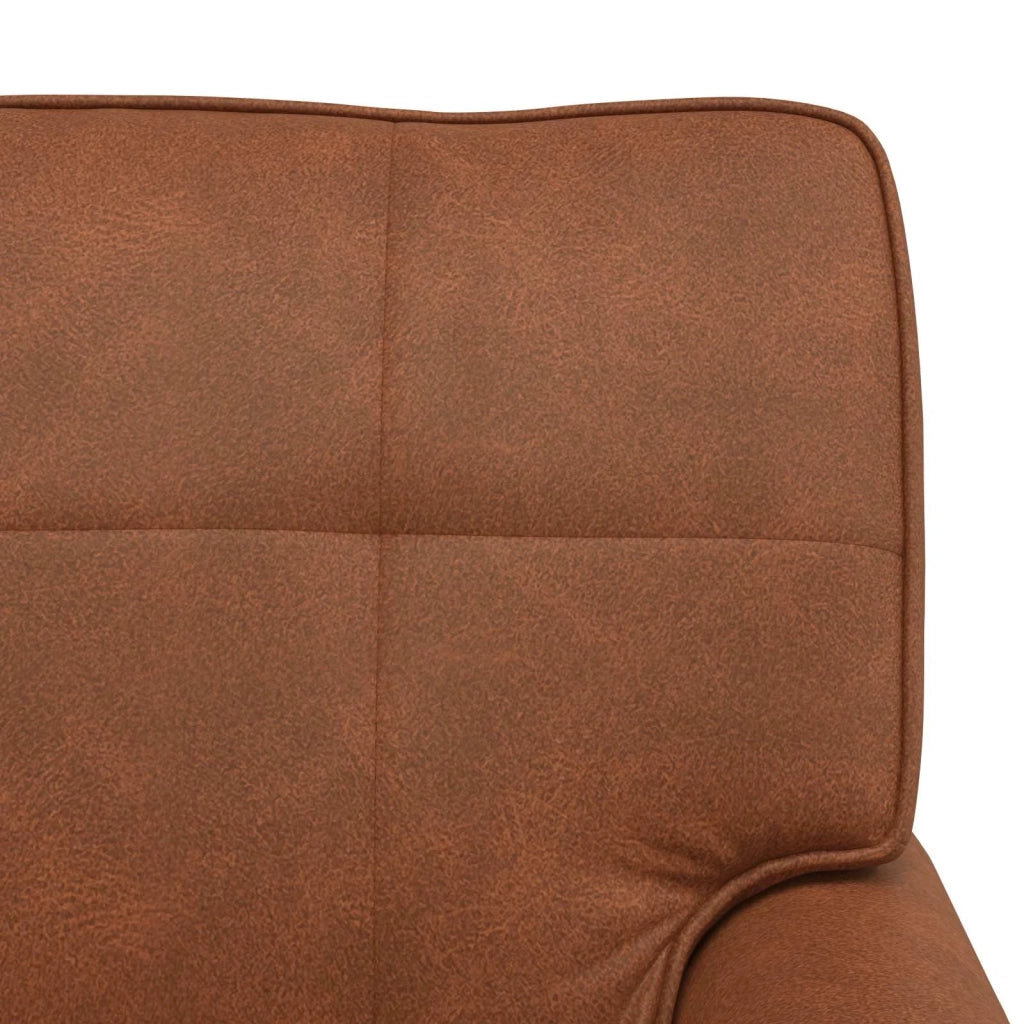 Chaise Lounge | Sedia a Sdraio Marrone 91 x 157 x 91 cm Pelle Sintetica CFW2200500