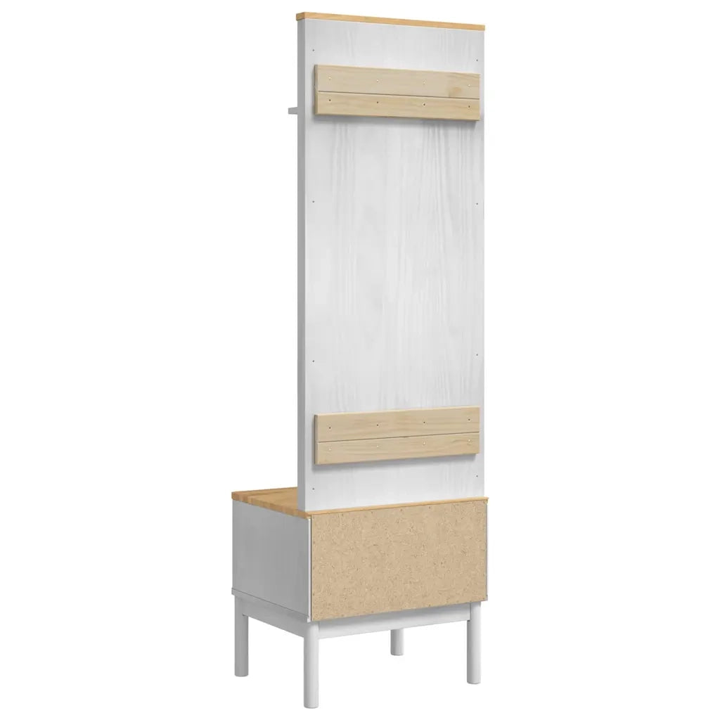 Armadio per corridoio FLORO Bianco 50 x 40 x 158 cm