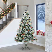 Albero di Natale artificiale Verde e bianco 240 cm 3395198