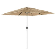 Ombrellone da giardino in poliestere marrone 248 x 248 x 248 cm protezione UV e pioggia stile moderno 02_0056385