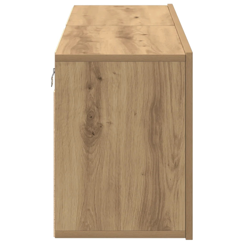 Mobili TV a Parete 2pz Rovere Artigianale 80x30x41 cm