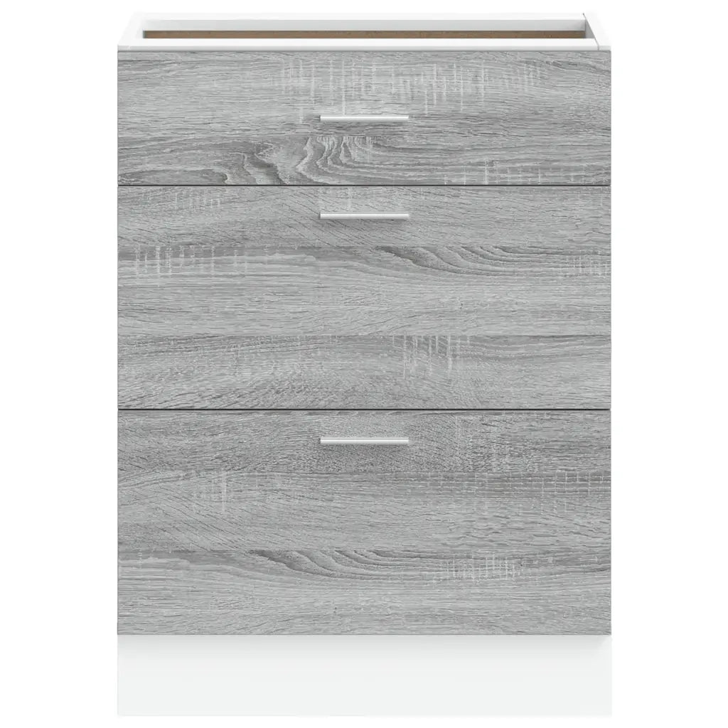 Base da Cucina Â“LyonÂ” Grigio Sonoma in Legno Multistrato