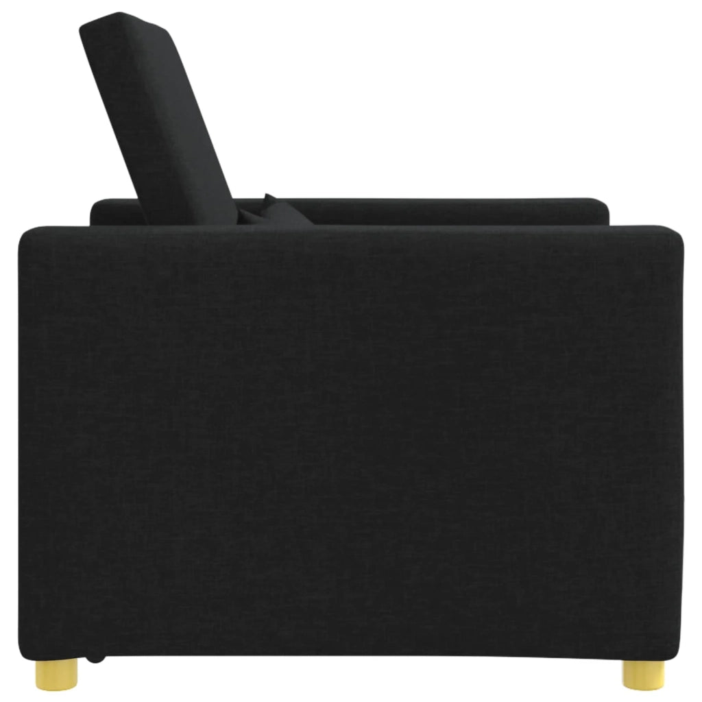 Divano letto estraibile singolo Nero 90 x 165 x 87 cm Tessuto 42002686