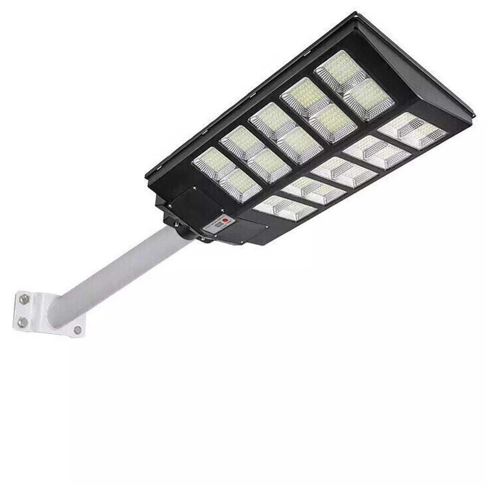 Trade Shop - Faro Led Lampione Stradale Con Pannello Solare 1000 W Crepuscolare Con Staffa -