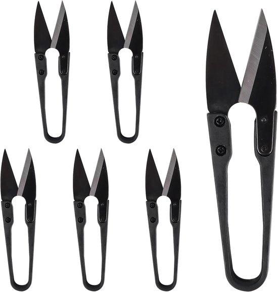 Kit di potatura per giardino da 6 pezzi con forbici da prunatura in acciaio inossidabile - forbici da rose e bonsai - attrezzo per bonsai con forbici resistenti e rivestite