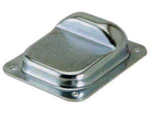 BATTENTE ARRESTO PER CANCELLI A FISSARE ART.380F  mm.130x160x48h.    COMBI