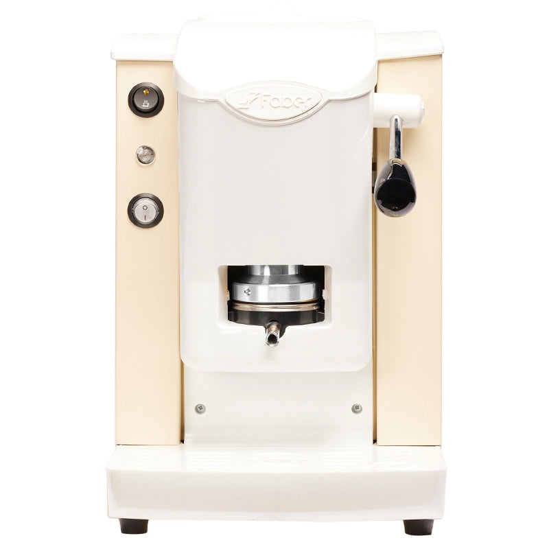 FABER SLOT PLAST LITE SABBIA / BIANCO (SPSABBLT) - MACCHINA CAFFE A CIALDE - TERMOREGOLATORE 95 GRADI - PRESSACIALDA ESTRAIBILE