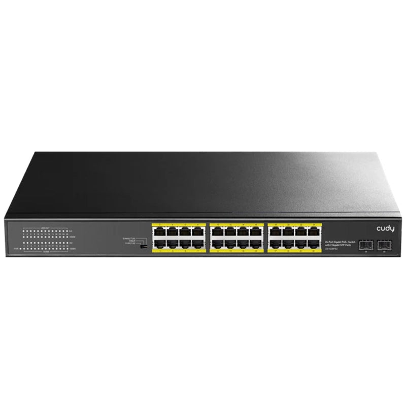 CUDY GS1028PS2 - SWITCH 24 PT GIGABIT POE+ -2 SFP PT 300W
