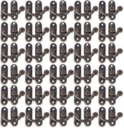 Chiusura a Sbarra 30 Pezzi - Stile Antico - Cassetto per Gioielli - Cassetto - Cassetto per Attrezzi - Robusto e Duraturo - 3,2 x 2,8 cm - Chiusura a Sbarra