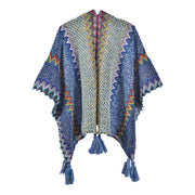 Sciarpa lavorata a maglia per autunno e inverno, scialle retr¨°, coperta, mantello, cappa
