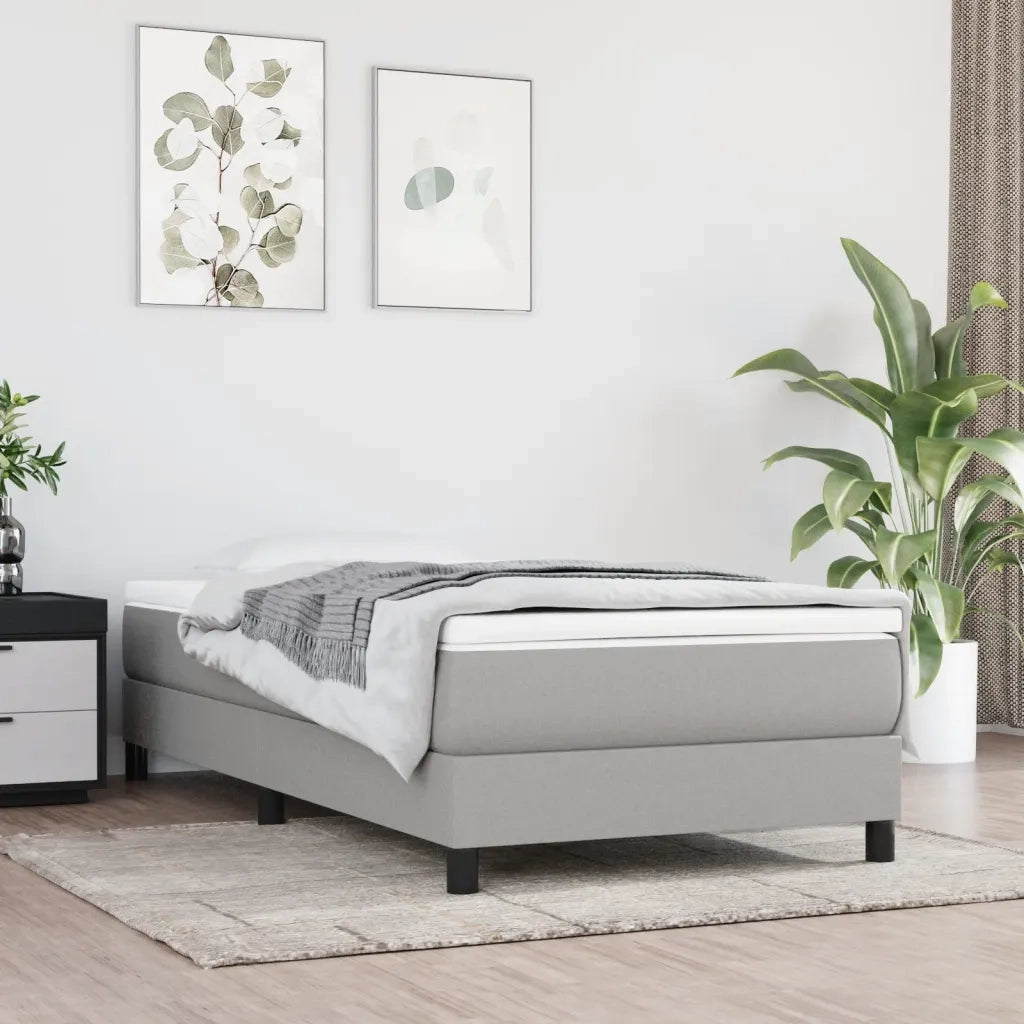 Materasso a Molle Insacchettate Rigidità Media Grigio Chiaro 90x200x20 cm 347714