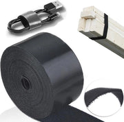 Nastro adesivo non aderente 5cm x 5m - Vendita a pacchi - Cavi da cucire - Cavi isolanti - Fai da te - Nero
