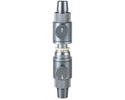 Adattatore per tubi doppia connessione rapida in lega di alluminio con regolatore di flusso d'acqua - 12/16/20 mm - alta tenuta - facile da installare - connettore per tubi