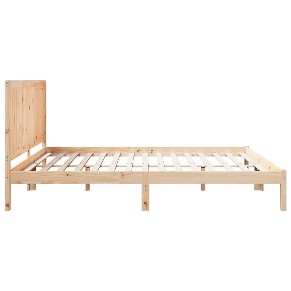 vidaXL Giroletto Extra Lungo senza Materasso 200x210 cm Legno Massello