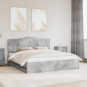 Struttura del letto con cassetto Grigio Cemento 180 x 200 cm 3413390