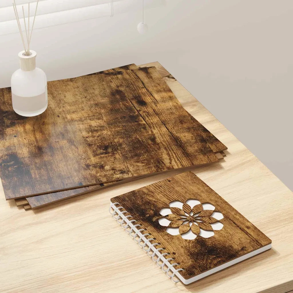 Pannelli decorativi 12 pcs Rovere fumé 30 x 30 x 0.27 cm