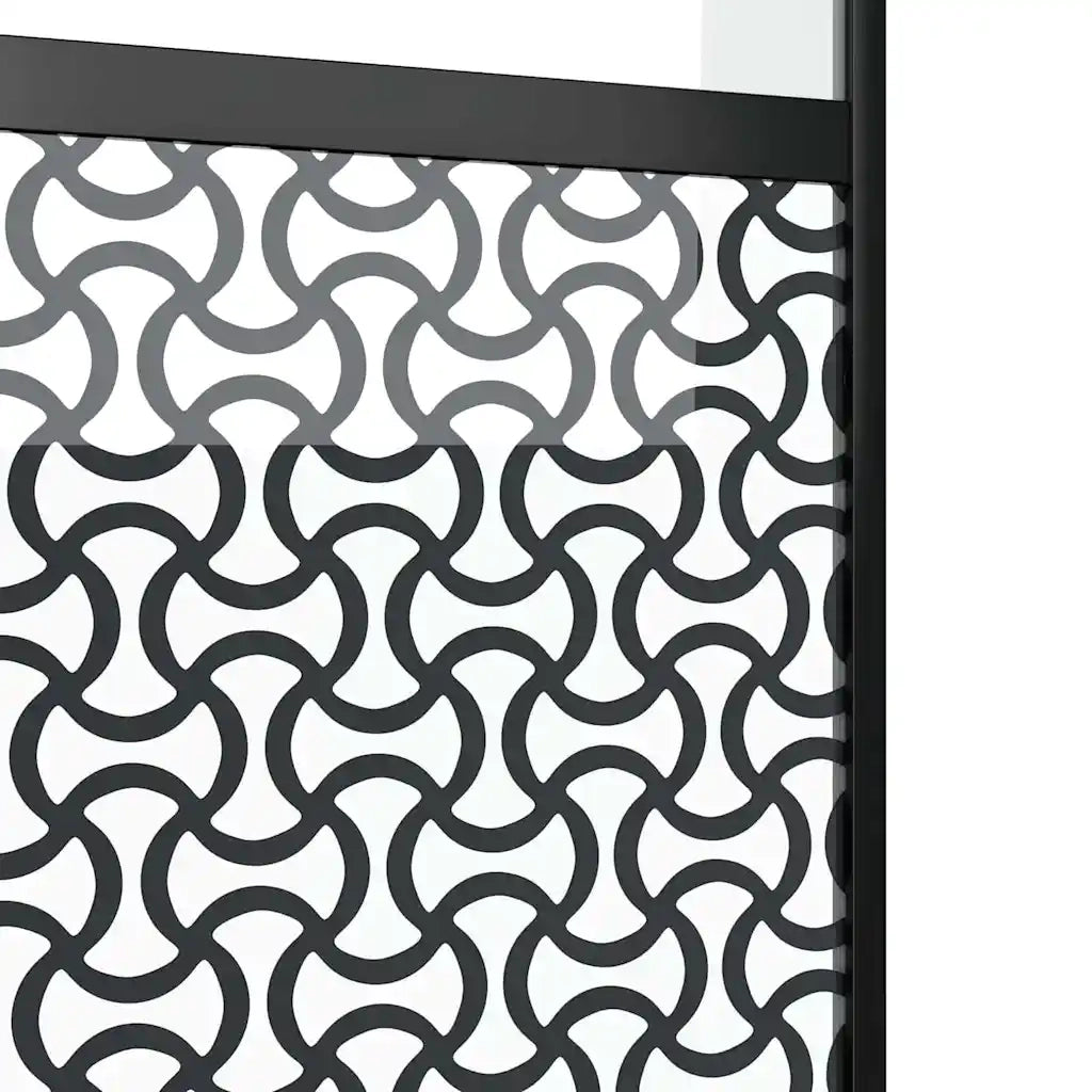 Porta in vetro Traforo Nero 102,5 x 2 x 205 cm Alluminio 42012459
