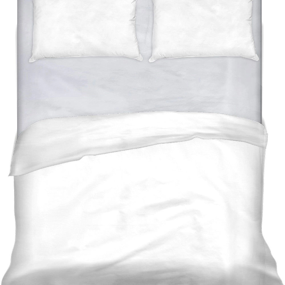 Lenzuolo letto sotto con angoli 100% puro cotone Made in Italy tinta unita Bianco - 2 Piazze maxi
