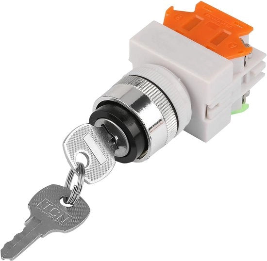 Draedischakelaar a 2 posizioni - Robusto e affidabile - Montaggio 22mm - 220V 5A - Ideale per la commutazione - Adatto per applicazioni di uso generico.