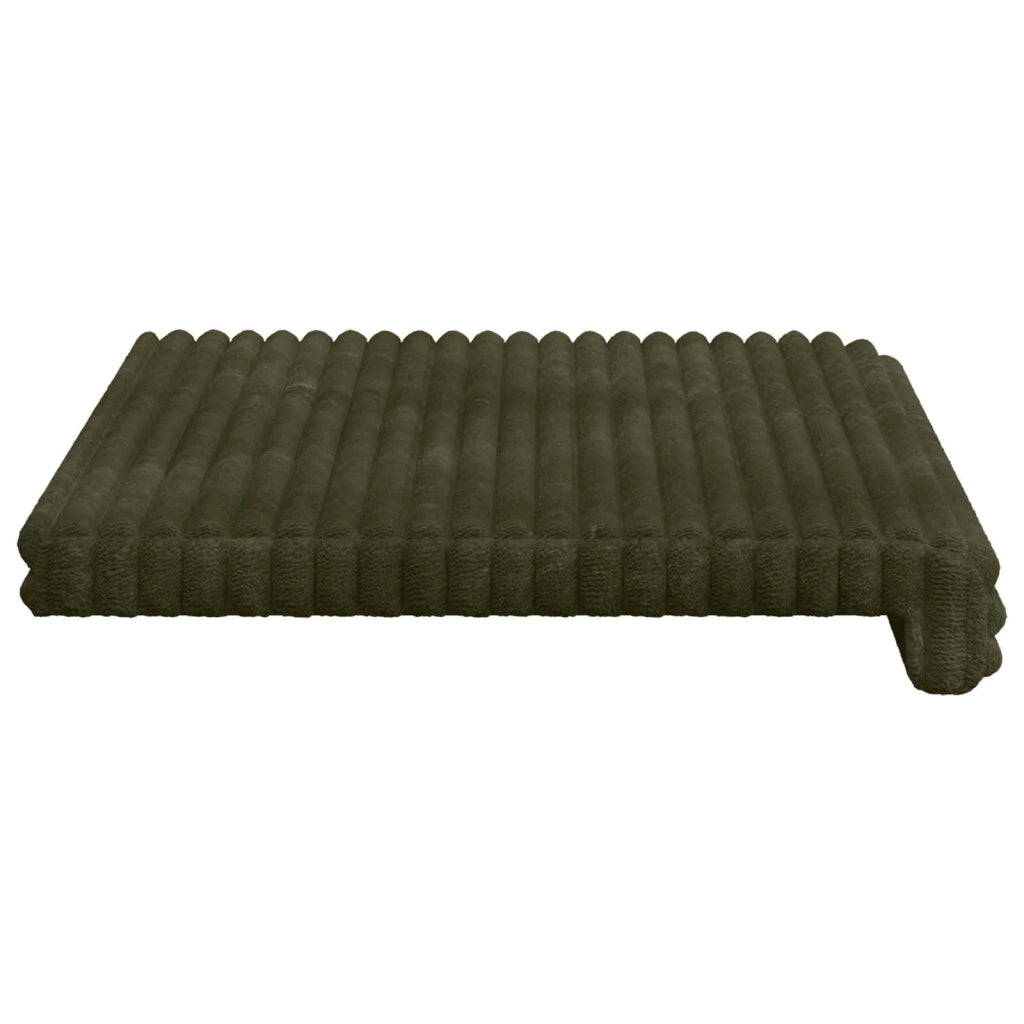 Cuscino per panchina Corduroy Morbido Verde Profondità 35 cm 42043224