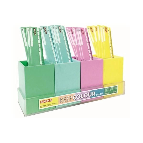 Conf  48 righelli in barattolo 16cm - KCP17DESP