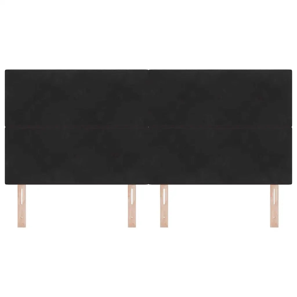 Testiera | Testata Nero 200 cm Velluto