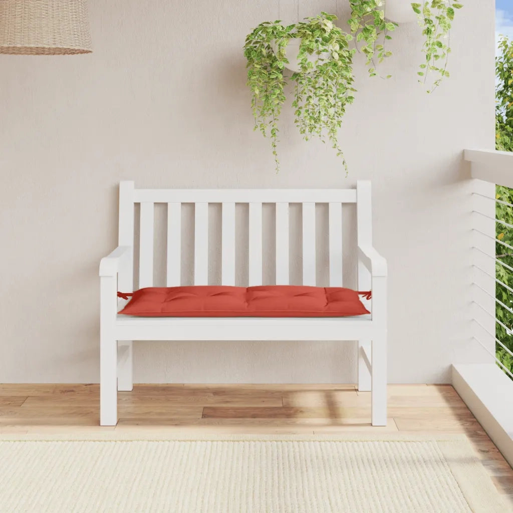 Cuscino Panca Giardino Rosso MÃ©lange 100x50x7 cm Tessuto