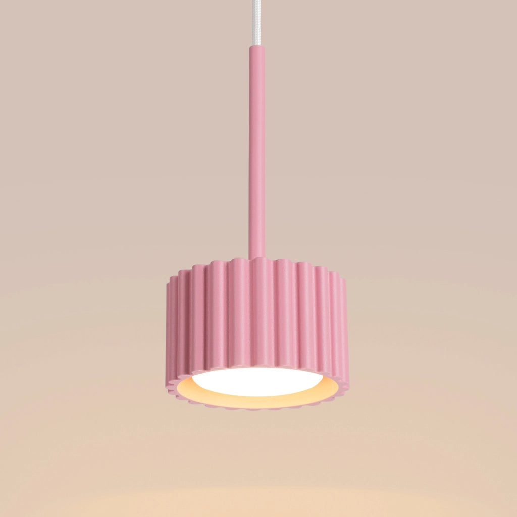 Lampada a sospensione AURA 1 rosa Gx53