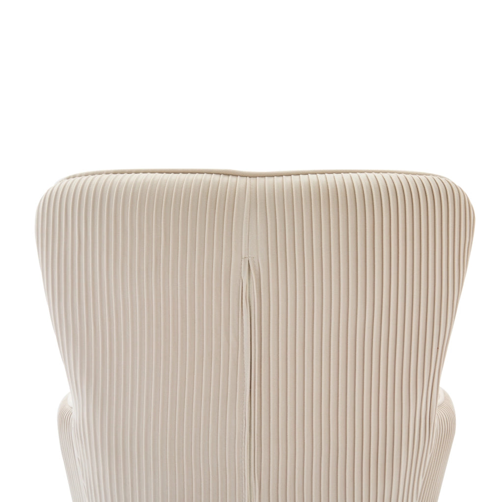 Set di 6 sedie in velluto con braccioli e supporto lombare; beige e oro