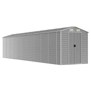 Casetta da giardino cabina ripostiglio capanno da esterno capanno per attrezzi robusta colore chiaro 191 x 895 x 198 cm acciaio zincato grigio 02_0022250