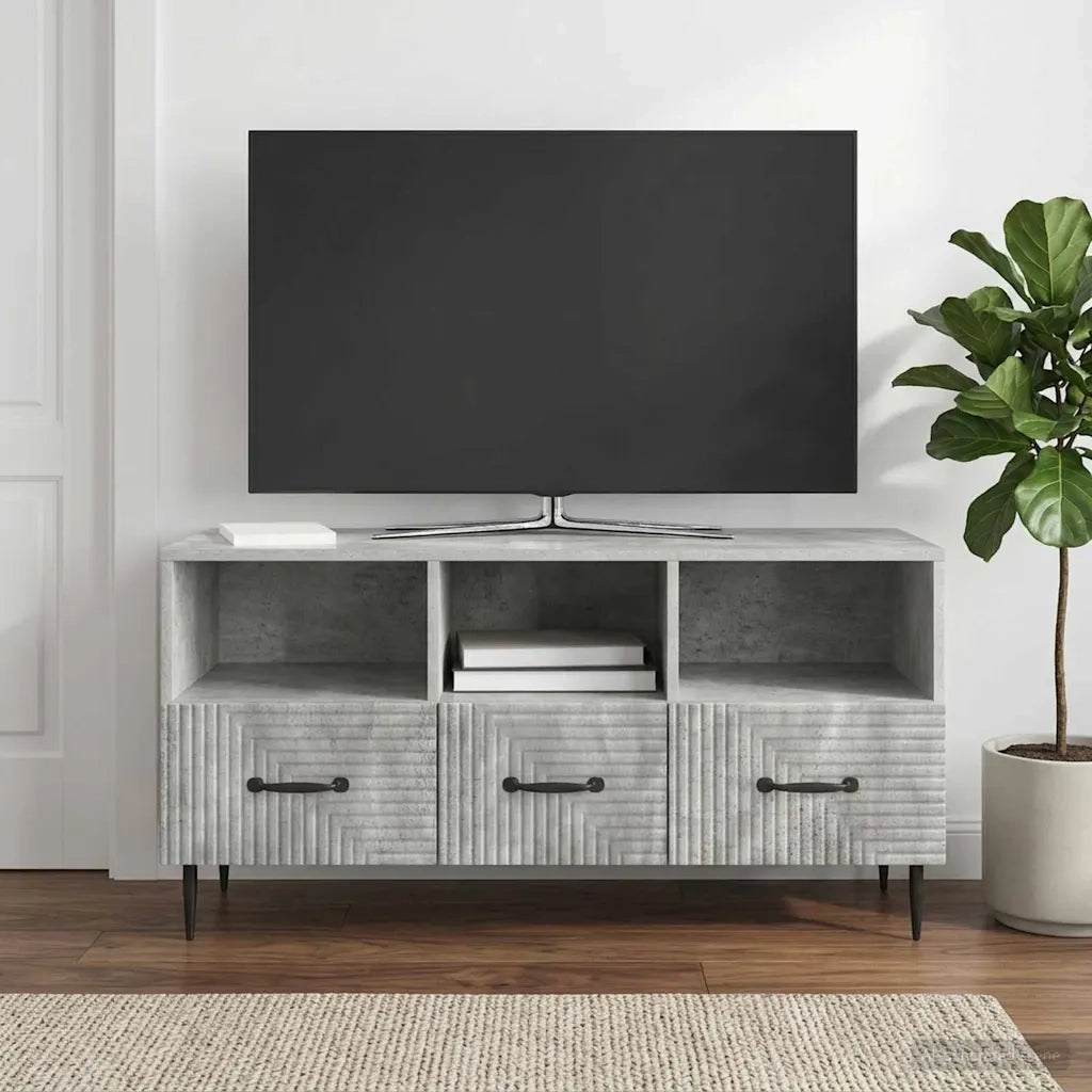 Mobile TV con cassetto Grigio Cemento 102 x 34,5 x 50 cm 894908