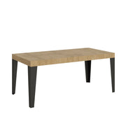 Tavolo allungabile 90x180/440 cm Flaris Quercia Natura telaio Antracite