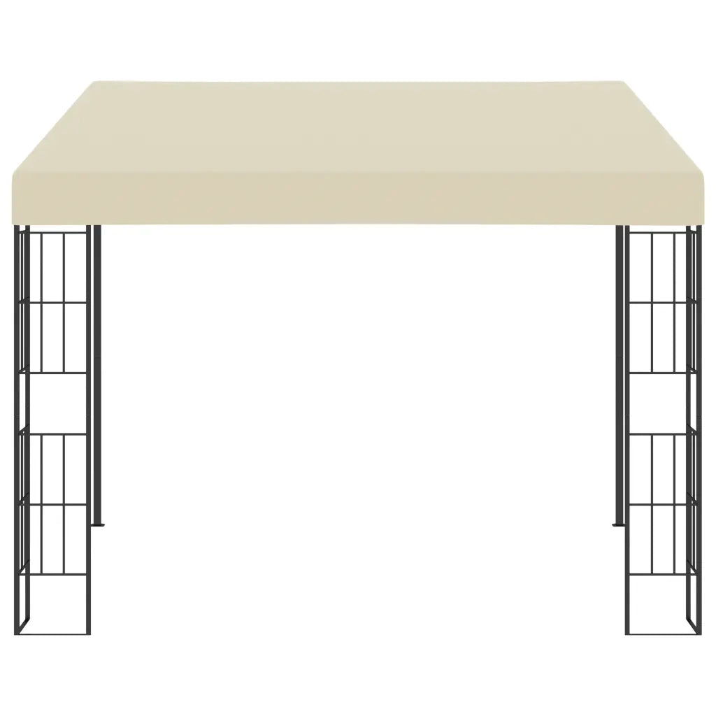 Gazebo a Parete 3x3 m Crema in Tessutocod mxl 87654