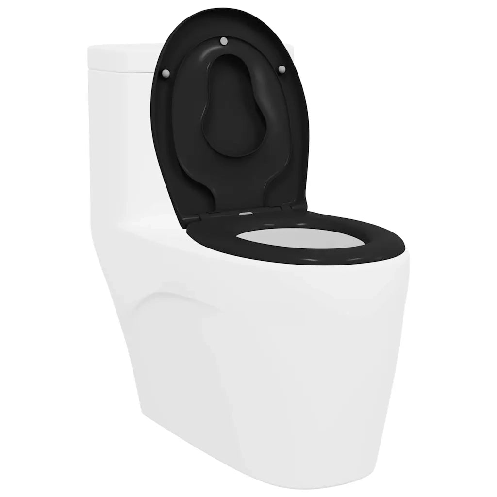Sedile del WC Nero 47 x 37 x 4 cm Duroplast 42002352