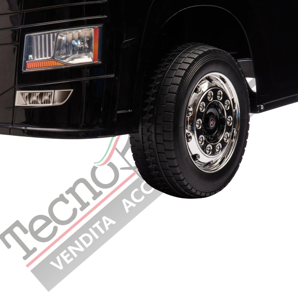 Camion Elettrico Per Bambini  Scania 24V Porte Apribili-Nero