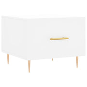Tavolino da salotto | Tavolino da caff¨¨ | Tavolino da Soggiorno Bianco 50x50x40 cm in Legno Multistrato
