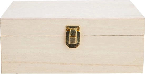 Theedoos in legno - 20 x 14 x 8 cm - Organizza il tuo tè