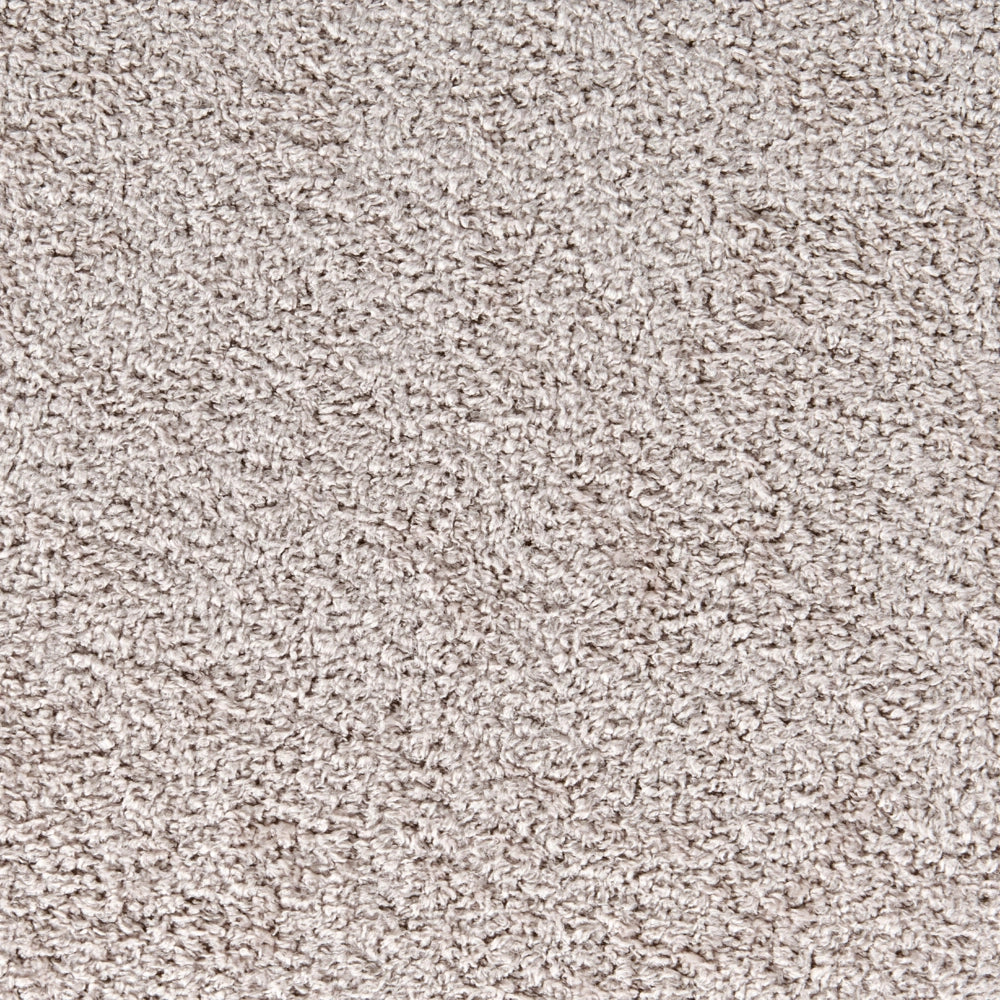 Pouf beige chiaro rivestito in bouclé con contenitore Accessorio Soggiorno Camera da letto