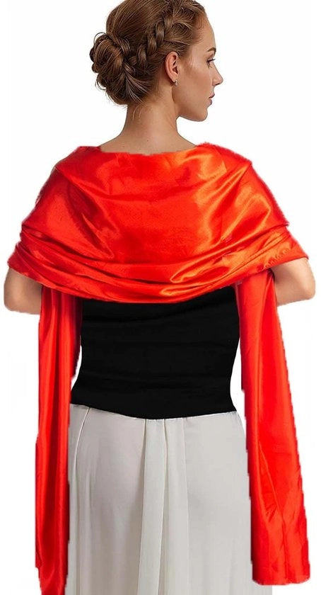 Sciarpa Chiffon Extra Grande - Pelo Amichevole - Respirante - Foulard Donna - 200 x 70 cm