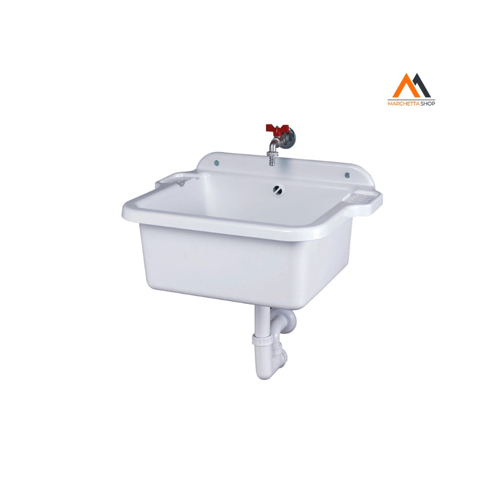 PILOZZO LAVATOIO DA PARETE cm 60 x 45 x h.28