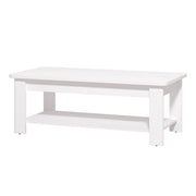 Pella, Tavolino da Salotto un Vano, 124x60x45h cm Bianco
