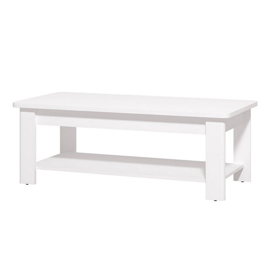 Pella, Tavolino da Salotto un Vano, 124x60x45h cm Bianco