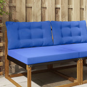 Cuscino per divano da esterno 2 pcs Blu Reale Poliestere