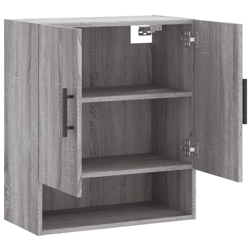 Armadietto a Muro | Mobile a Parete Grigio Sonoma 60x31x70cm in Legno Multistrato