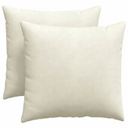 Cuscini da Divano 2 pz | Cuscini per sedie Crema 45 x 45 cm Tessuto in Cords