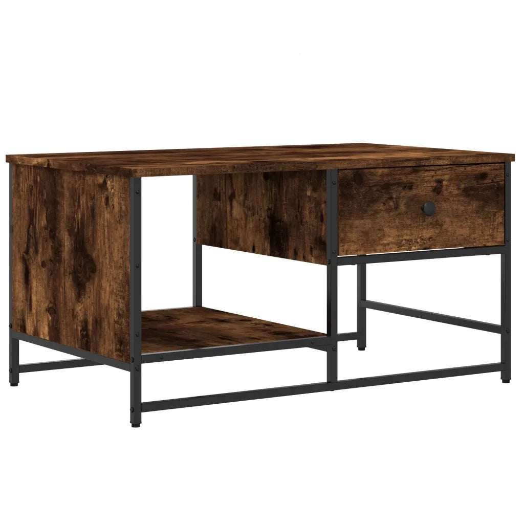 Tavolino da Salotto Rovere Fumo 85,5x51x45 cm Legno Multistratocod mxl 107171