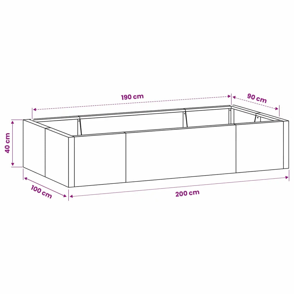 Muro di contenimento 6 pz 200 x 100 x 40 cm Acciaio zincato 3449231