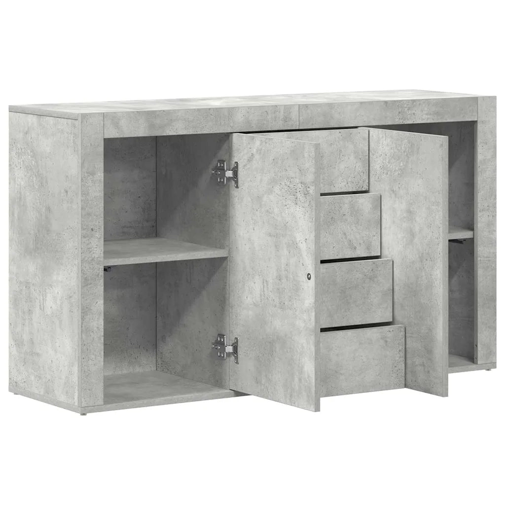 Credenza-Buffet-Armadio da cucina Grigio cemento 120 x 36 x 69 cm Legno multistrato