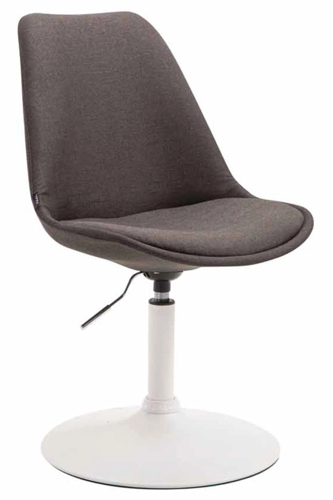Set di 4 sedie da pranzo in tessuto Maverick grigio scuro,bianco